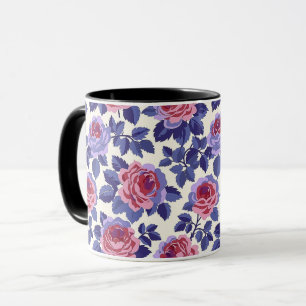 Caneca Elegante Fofo Sofisticado Chique Romântico Floral