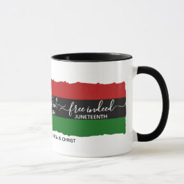 Caneca Elegante GRATUITO DE FATO Christian Juneteenth