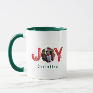 Caneca Elegante Green 1 Fotografia Joy Simples Natal Pers
