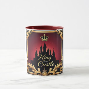 Caneca Elegante King Castle Silhouette Design Pai