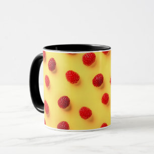 Caneca Elegante Na moda Moderno de Trendy Chic Raspberry