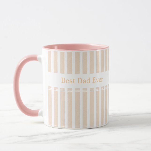 Caneca Elegante Personalizado Melhor Pai de Todos com Lis (Esquerda)