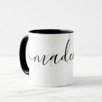 Elegante Personalizado Moderno Chic Cinza e Preto