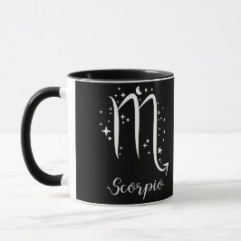 Caneca Elegante Sinal Zodíaco Negro Mug