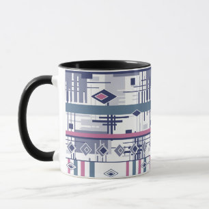 Caneca elementos geométricos abstrato modernos do ornamen
