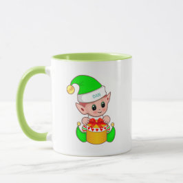 Caneca Elfo Verde Fofo