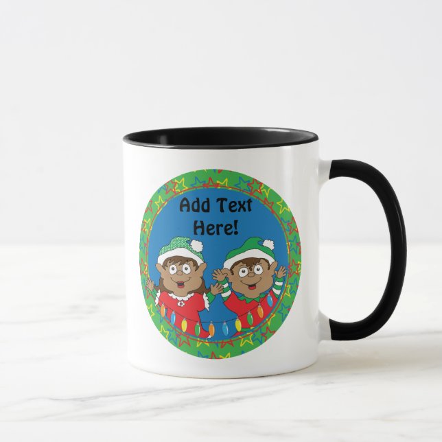 Caneca Elfos de Natal (Direita)