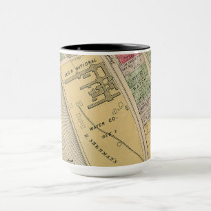 Caneca Elgin Illinois 1871 - Map Elgin Watch Fatory