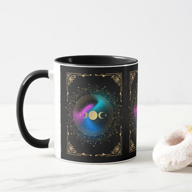 Caneca Elipse lunar das Bruxas (Com Donut)