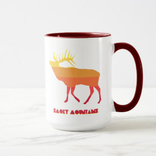 Caneca Elk de Montanhas do enfumaçado