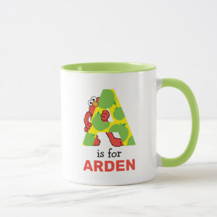 Caneca Elmo Alfabeto   A Maçã