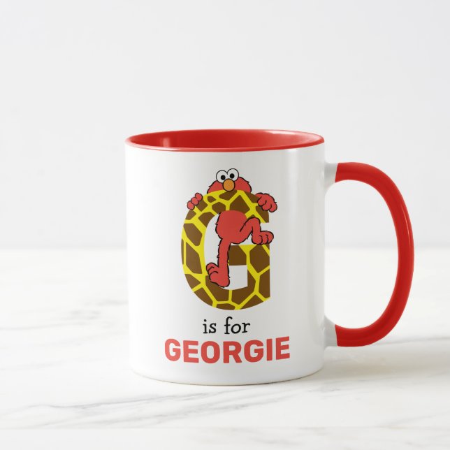 Caneca Elmo Alfabeto | G Girafa (Direita)