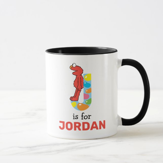 Caneca Elmo Alfabeto | J Jelly Bean (Direita)