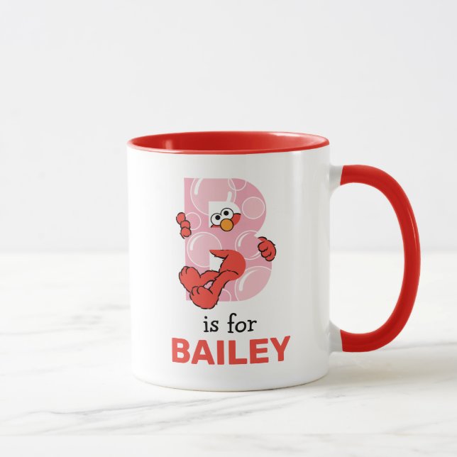 Caneca Elmo Alphabet | B Bolhas (Direita)