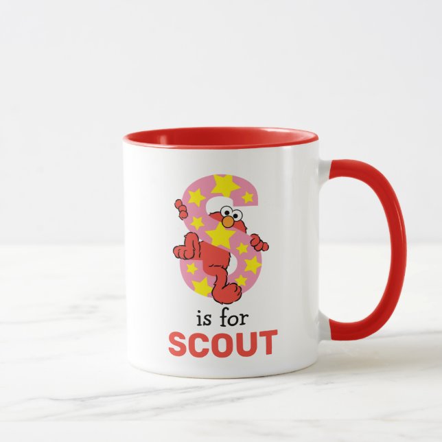 Caneca Elmo Alphabet | Estrela S (Direita)