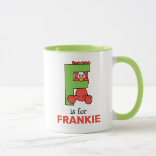 Caneca Elmo Alphabet   F Verde