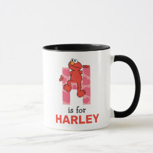 Caneca Elmo Alphabet   H Corações
