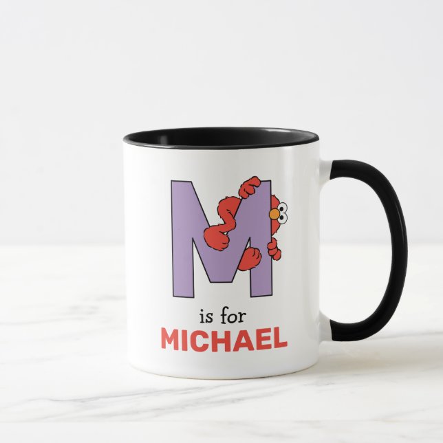 Caneca Elmo Alphabet | M Roxo (Direita)