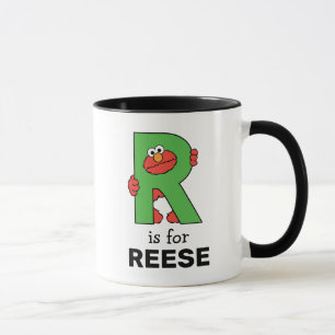 Caneca Elmo Alphabet   R Verde