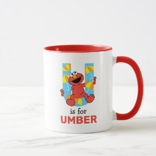 Caneca Elmo Alphabet   U Guarda-chuva