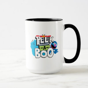 Caneca Elmo, Cookie e Grover Peek-a-Boo