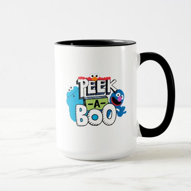 Caneca Elmo, Cookie e Grover| Peek-a-Boo (Direita)