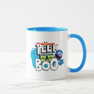 Caneca Elmo, Cookie e Grover Peek-a-Boo