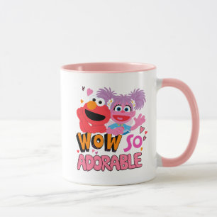 Caneca Elmo e Abby  Uau Tão Adorável