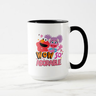 Caneca Elmo e Abby  Uau Tão Adorável