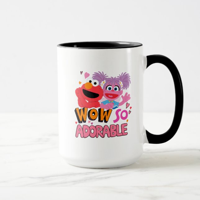 Caneca Elmo e Abby| Uau Tão Adorável (Direita)