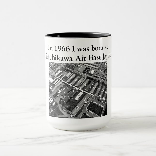 Caneca Em 1966 eu era nascer na Base Aérea de Tachikawa,  (Centro)