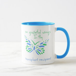 Caneca Em Asas Graciosas Voo - Destinatário De Transplant