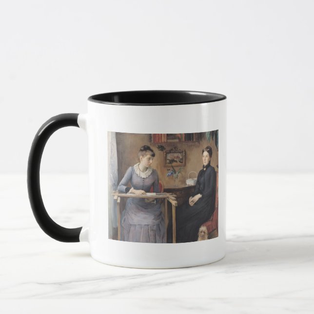 Caneca Em casa ou intimidade, 1885 (Esquerda)