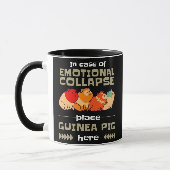 Caneca Em Caso De Colapso Emocional De Suíno Animal  (Esquerda)