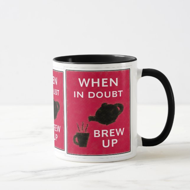 Caneca Em caso de dúvida fermentação do ~ acima (Direita)