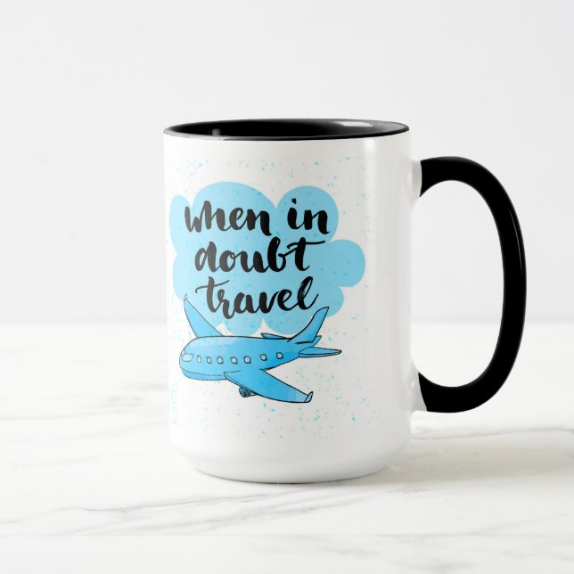 Caneca Em caso de dúvida viagem (Direita)