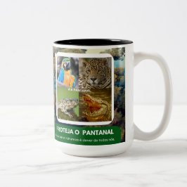 Caneca em dois tons pantanal