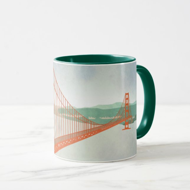 Caneca Em golden gate bridge (Frente Esquerda)