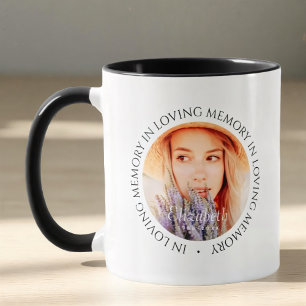 Caneca Em Memória Amorosa Simples Moderno Foto Personaliz