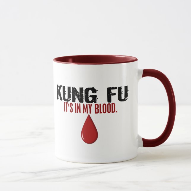 Caneca Em meu sangue KUNG FU (Direita)