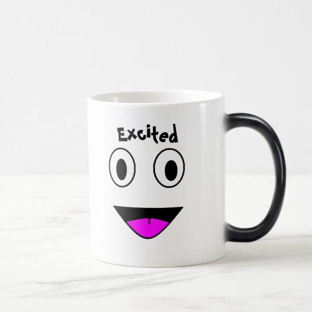 Caneca em mudança da temperatura Excited (Direita)