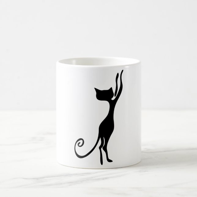 Caneca em mudança do gato da cor (Centro)