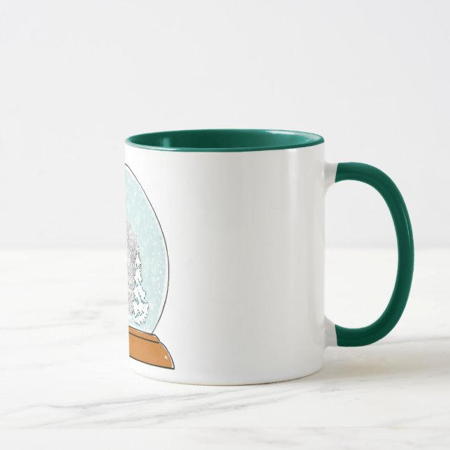 Caneca Em um globo da neve (Direita)