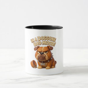 Caneca Em um humor péssimo – bulldog de desenho animado r