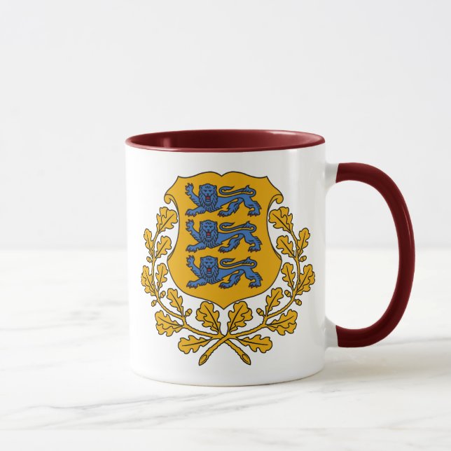 Caneca emblema de Estónia (Direita)