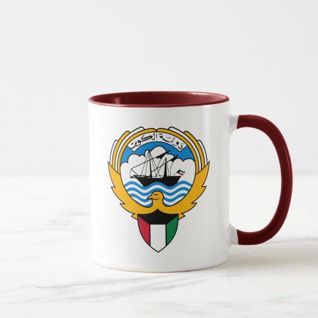 Caneca emblema de kuwait (Direita)
