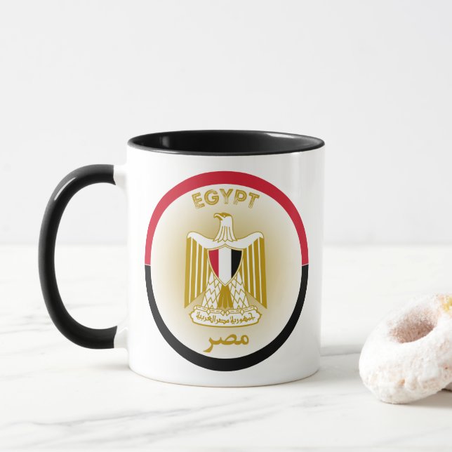 Caneca Emblema do Patrimônio do Egito (Com Donut)