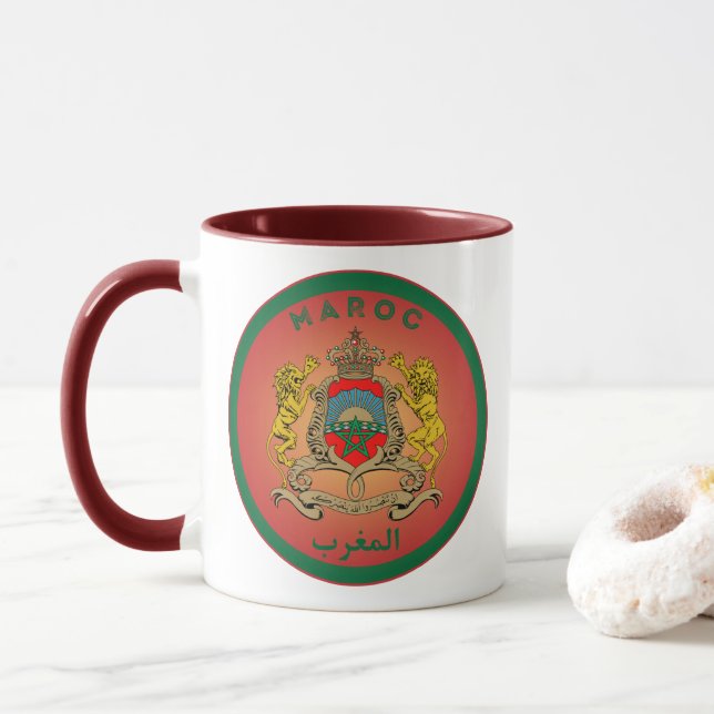 Caneca Emblema do Patrimônio Marroquino (Com Donut)