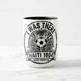 Caneca Emblema Nacional Haitiano Design Vintage Retro