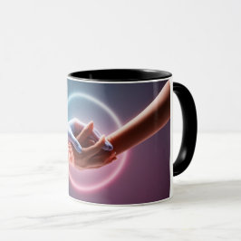 Caneca Embrace Serenity: Mug "Mãos de cura"